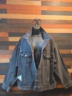 Signature by Levi Strauss Washed Black Denim Jacket - Men's